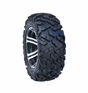 Forerunner 27x11x14 6-ply bias ATV tire with rugged knobby tread, black, E-marked