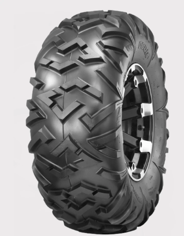 Obor Howler WU20 ATV tire, black 25x10x12 with aggressive off-road all-terrain tread, 6-ply