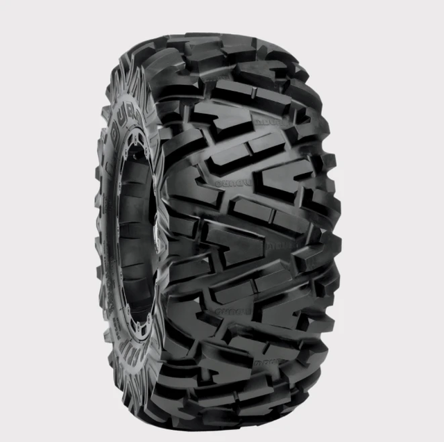 Duro DI2025 Power Grip ATV tire, 25x10R12, 6-ply radial for mud and rough terrain, black