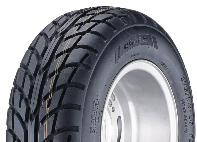 Innova IA-8022 Racer ATV tire on 18x10x10 wheel, black all-terrain, 4-ply, E-marked