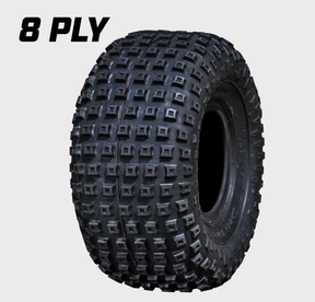 Deli 22x11x8 ATV knobby tire, 8-ply, all-terrain mud/sand tread, load index 84J