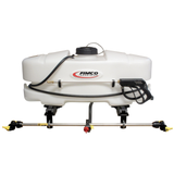 Fimco LG3025QR ATV Sprayer with white 95L tank, 4.5 GPM pump and deluxe pistol grip