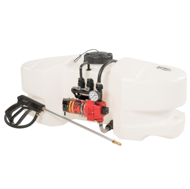 Fimco 25 Gallon Spot Sprayer LG25HV 95 Litre High Flow Pump 4.5 GPM 15 Feet Hose Deluxe