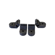 Fimco pump mounting feet, pack of 4, black plastic OEM replacement for High Flo 12V centrifugal pumps.