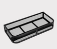 Universal Front ATV Basket, powder-coated steel mesh storage carrier, 910x435x160mm.