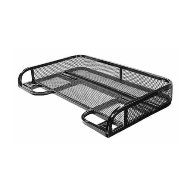 ATV City universal rear ATV basket, powder-coated steel mesh cargo rack, 1000x570x160mm, black