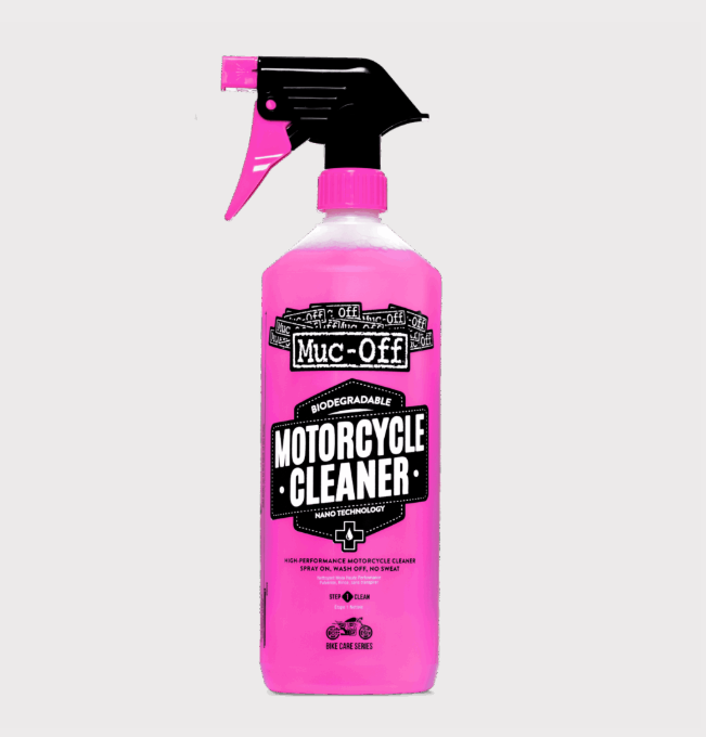 Muc-Off Nano Tech Motorcycle Cleaner 1 Litre With Trigger Cap Safe For Carbon Fibre Anodised Metal Biodegradable