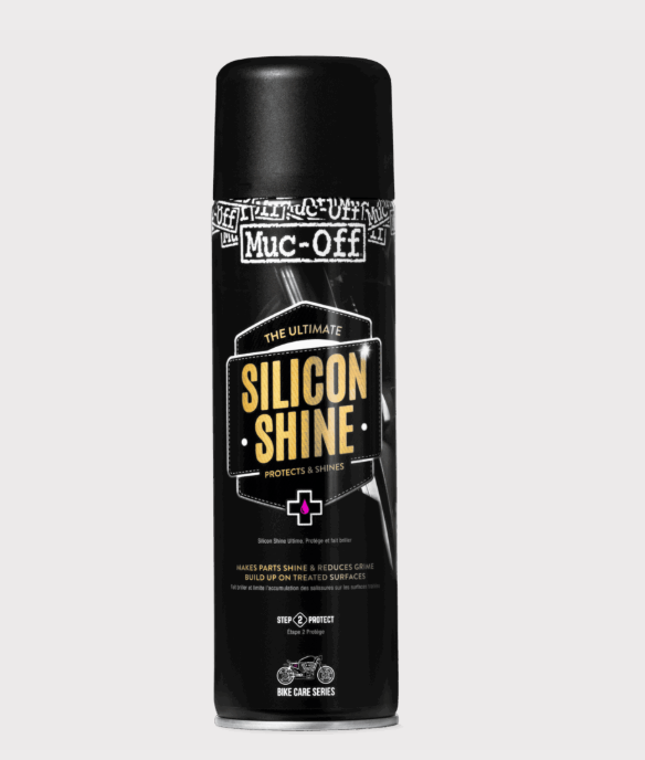 Muc-Off Motorcycle Silicon Shine 500ml Protects Metal Plastic And Rubber Surfaces On ATV And Motorcycle