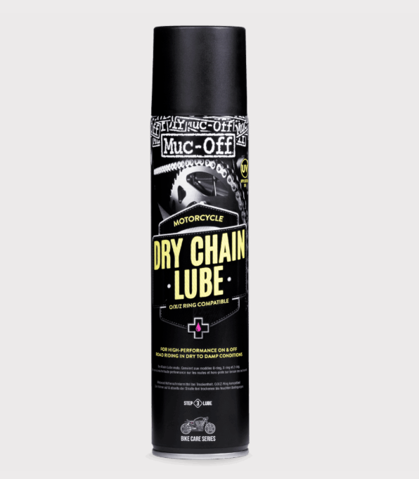 Muc-Off Motorcycle Dry Weather Chain Lube 400ml Aerosol For Dry Non Sticky Protection On Chain
