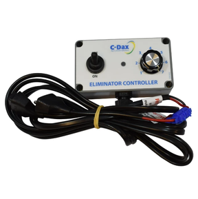 C-Dax Eliminator Controller (gray) with attached wiring harness for weed wiper systems.