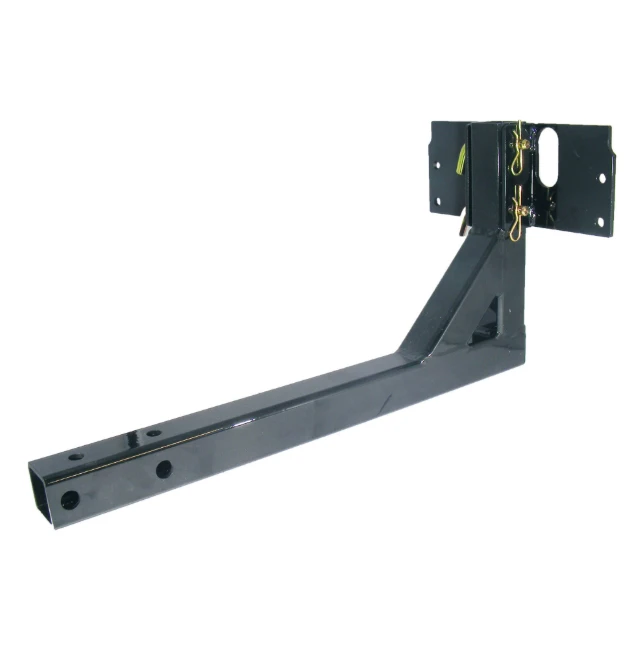 2-inch hitch receiver mount bracket for ATV and quad bikes, steel construction with mounting plate