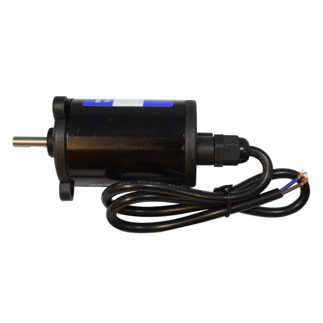 C-Dax CDA Micromax 12V DC motor, black cylindrical with attached wiring