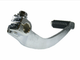 Gear shift lever replacement for Honda TRX 300, chrome finish with black rubber grip
