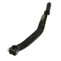 Gear shift lever for Kawasaki KLF 220 (1988–2002) and KLF 250 (2003–2011) ATVs, black metal with rubber boot.