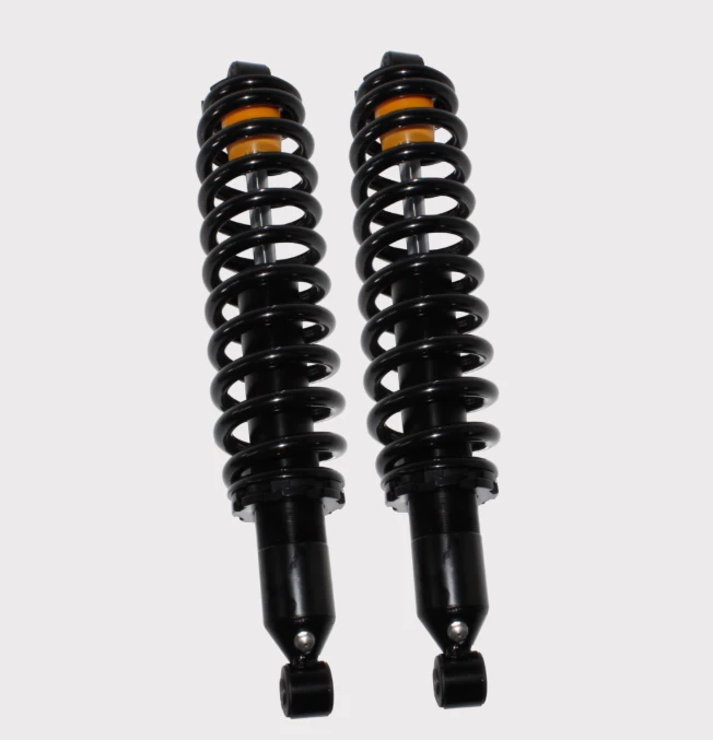 Hyper Pair Front Shocks for John Deere Gator 855D AM142426, black with orange springs