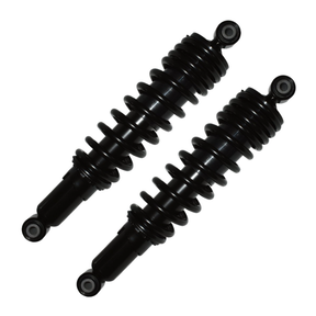 Hyper front shock absorbers pair for Yamaha Grizzly 450 2011-2014, black aftermarket gas shocks, direct-fit