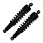 Hyper front shock absorbers pair for Yamaha Grizzly 450 2011-2014, black aftermarket gas shocks, direct-fit
