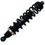 Hyper rear shock absorber for Yamaha Grizzly 660 ATV (2002-2008), black coilover with chrome adjustment collar