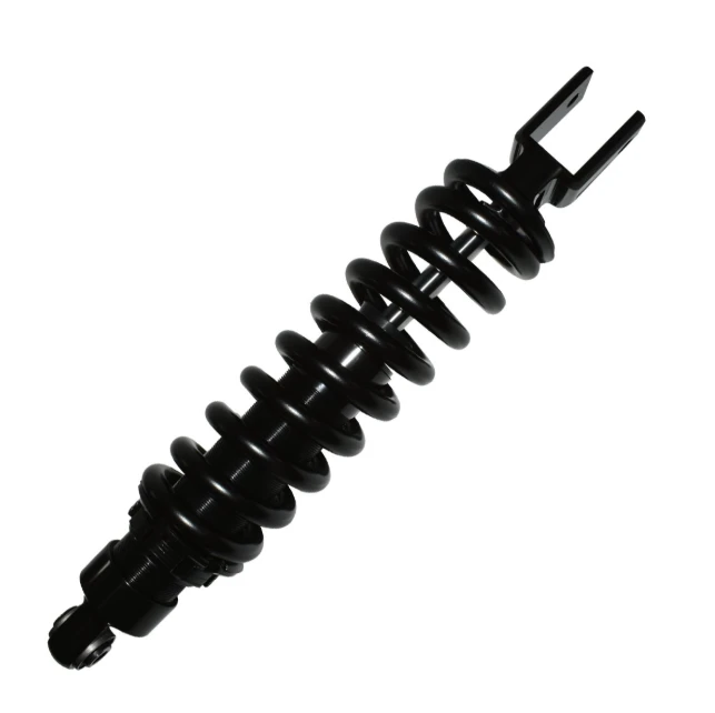 Hyper rear shock absorber with coil spring, black finish; fits Honda CRF150/CRF230F with adjustable preload