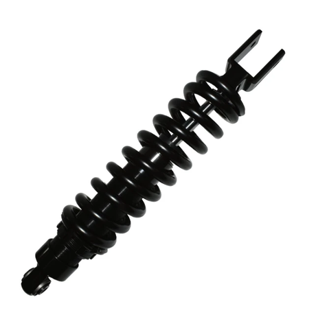 Hyper rear shock absorber with coil spring, black finish; fits Honda CRF150/CRF230F with adjustable preload