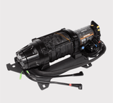 KFI Plug-and-Play 5000lb Winch for Polaris Ranger UTVs with roller fairlead, black with mounting plate