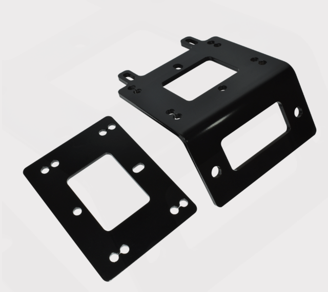 Premium winch mount pair in black for Yamaha YFM450 Kodiak 2018–2025 ATV, ATV City UK