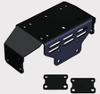 KFI winch mount for Honda Pioneer 500/520 (2015–2024) – black metal mounting plate with two additional plates