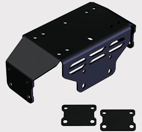 KFI winch mount for Honda Pioneer 500/520 (2015–2024) – black metal mounting plate with two additional plates
