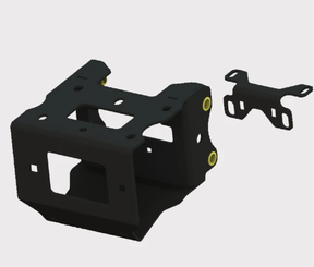 KFI Polaris winch mount for Sportsman Scrambler (A2000/A2500/R2/A3000/SE25/SE35/AS50) in black
