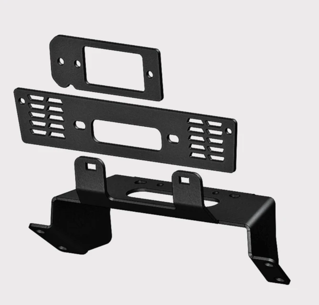 KFI winch mount kit for Polaris Ranger mid-size UTV, black; ETX 2015–16, EV 2010–2022