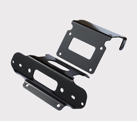 KFI winch mount for Honda Rancher 420 4x4, black steel two-piece bracket