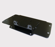 KFI winch mount plate for Kubota RTV400/RTV500, black metal, heavy-duty.
