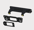 KFI winch mount kit for Polaris Ranger Diesel 4x4 UTV; black steel, set of 3 mounting brackets