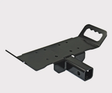 KFI 2-In Receiver Winch Mount for quad ATV/UTV with roller fairlead bracket, Polaris Ranger compatible, black