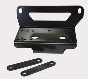 KFI winch mount for John Deere Gator XUV 550/590/850/860 RSX; heavy-duty black steel with two mounting plates