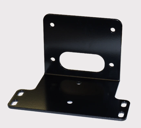 Winch mount for Kawasaki Mule 600/610, KFI, steel, powder-coated black