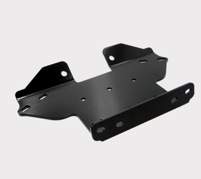Winch mount for Kawasaki KVF 650/750 ATV by ATV City, black powder-coated steel