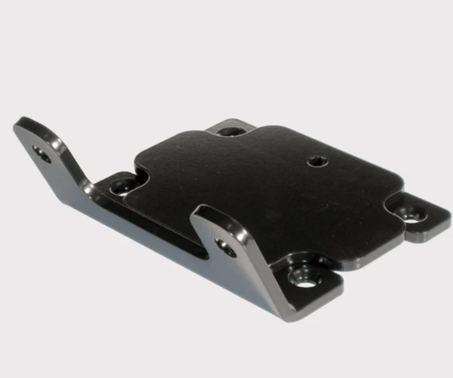 KFI winch mount for Yamaha Grizzly/YFM Kodiak ATVs, black steel plate
