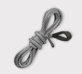 Winch cable by KFI, 3/16 in x 50 ft braided gray synthetic rope for ATVs up to 3500 lb