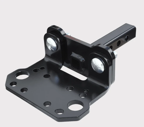 Tiger Tail 1.25in adjustable tow bar mount, black metal for ATV/UTV by KFI