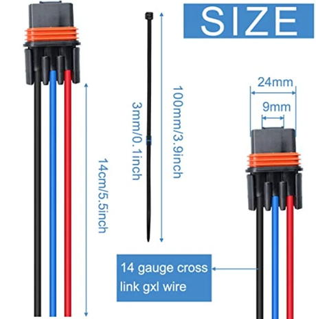 KFI 3-pin plug-and-play wiring harness for Polaris Ranger XP 1000 2018 winch accessories
