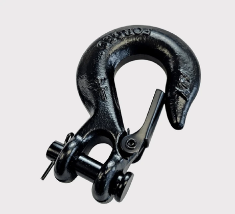 KFI Stealth Black replacement hook and clevis pin for winches, fits KFI models and other brands