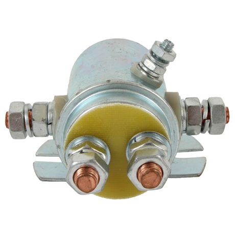 Winch motor switch for ATV, 12V, 5-terminal metal solenoid with mounting bracket