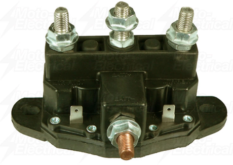 Polarity switch for Ramsey winch reversing DC contactor LRW6000, 12V, black housing with metal terminal studs
