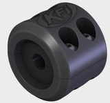 KFI winch split cable hook stopper, black winch accessory with visible KFI logo