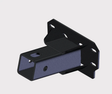 Polaris XP 1000 902D front lower 2-inch ATV hitch receiver, heavy-duty steel, powder-coated.