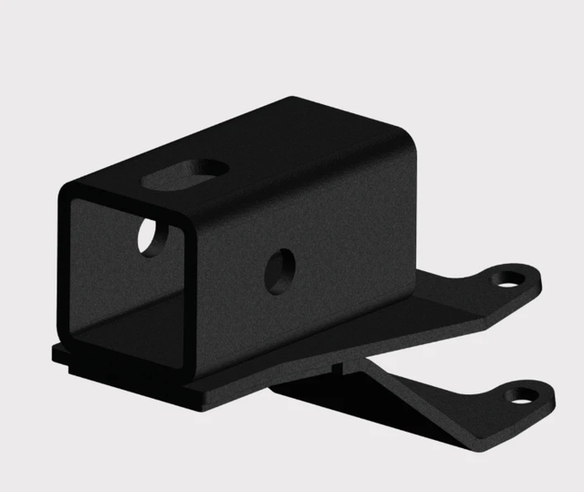 KFI Honda 2-inch rear receiver hitch for ATVs (Foreman TRX450/TRX500/TRX520, Rancher TRX350/TRX400), black solid-axle
