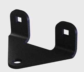 KFI Tiger Tail adjustable ball hitch plate, black metal hitch mount for ATV/UTV tow systems