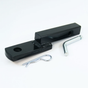 ATV City Tow Bar Assembly for 1-1/4 in Receiver, black steel with hitch pin and cotter pin