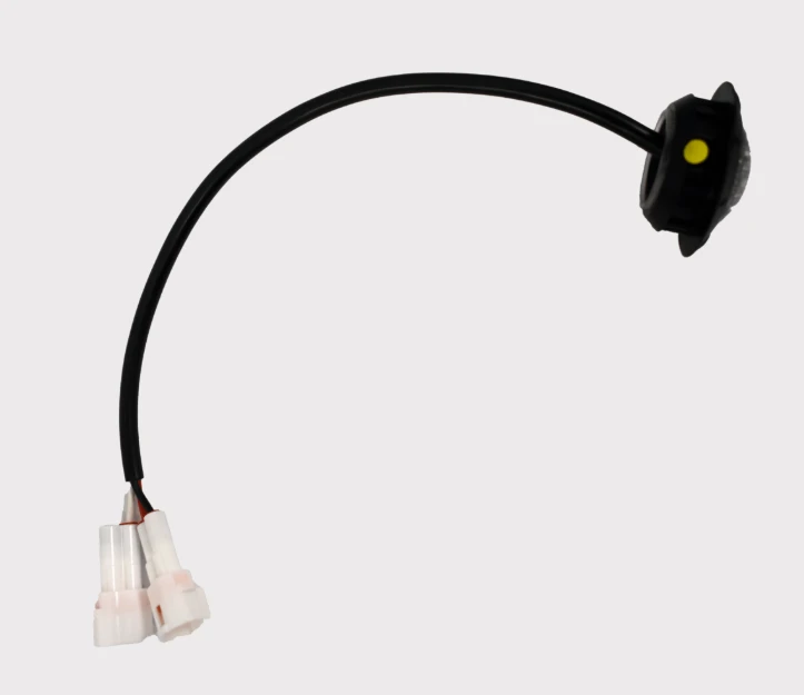 Road Legal Kit headlight and indicator by Quadtech, 36mm amber LED with rubber bezel